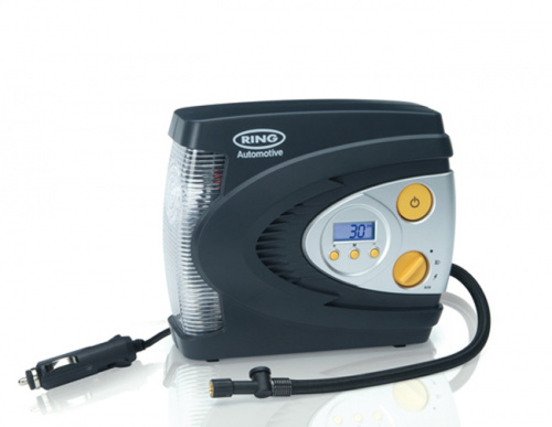 Компрессор автомобильный автоматический Ring Automotive с фонарем, RAC630