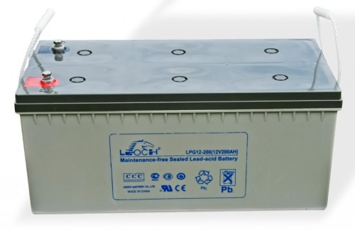 Аккумулятор LEOCH-LPG-12-200 12В 200Ач 522x240x224 мм Прямая (+-)