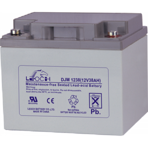 Аккумулятор LEOCH-DJM-1238 12В 38Ач 197x165x170 мм Обратная (-+)