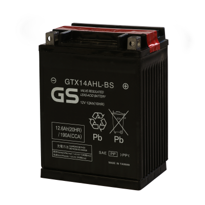 Аккумулятор GS Yuasa GTX14AHL-BS 12В 12Ач 190CCA 136x91x180 мм Обратная (-+)