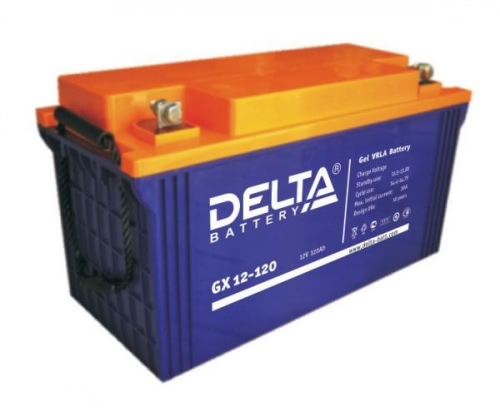 Аккумулятор Delta GX 12-120 12В 120Ач 410x178x224 мм Прямая (+-)