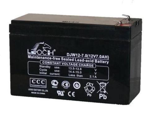 Аккумулятор LEOCH-DJW-12-7 12В 7Ач 151x65x100 мм Прямая (+-)