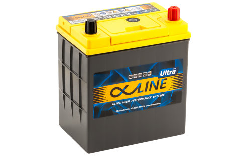 Аккумулятор ALPHALINE Ultra 55B19 U PRS 12В 50Ач 440CCA 187x127x220 мм Обратная (-+)