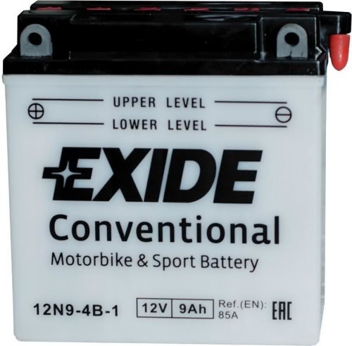 Аккумулятор EXIDE-12N9-4B-1 12В 9Ач 85CCA 135x75x139 мм Прямая (+-)