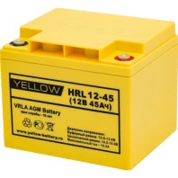 Аккумулятор Yellow HRL 12-45 YL 12В 45Ач 197x165x170 мм Обратная (-+)