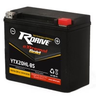 Аккумулятор RDRIVE eXtremal Gold RDRIVE-YTX20HL GD 12В 18Ач 310CCA 175x87x155 мм Обратная (-+)