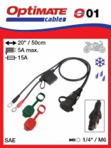 O1 Влагозащищенный коннектор постоянного подключения SAE под болт М6 Optimate