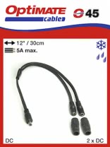 O45 - Кабель DC - 2 x DC вывода 5.5x2.5мм, Optimate