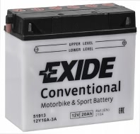 Аккумулятор EXIDE 12Y16A-3A 12В 20Ач 210CCA 185x81x170 мм Обратная (-+)