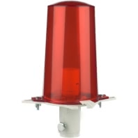 Заградительный огонь ЗОМ LEDZOM тип А, LEDZOM красный, ударопрочный, поликарбонат