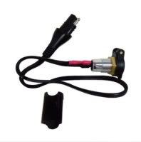 O18 Влагозащищенный DIN разъем врезной 12В, 0,5м с крышкой flip-top, Optimate