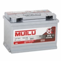 Аккумулятор MUTLU SFB L3.75.072.B 12В 75Ач 720CCA 278x175x190 мм Прямая (+-)