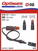 O2 Кабель в прикуриватель12В мото (DIN) и авто, SAE, Optimate
