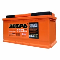 Аккумулятор ЗВЕРЬ 6СТ-110.0 6СТ-110.0 12В 110Ач 950CCA 352x175x190 мм Обратная (-+)