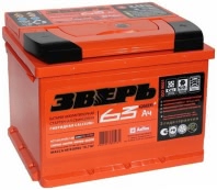 Аккумулятор ЗВЕРЬ 6СТ-63.0 6СТ-63.0 12В 63Ач 620CCA 242x175x190 мм Обратная (-+)