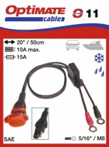 O11 Влагозащищенный коннектор постоянного подключения, SAE, под болт М8, Optimate
