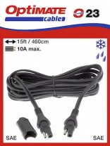 O23 Влагозащищенный удлинитель зарядного кабеля 4,6м, SAE (-40С), Optimate