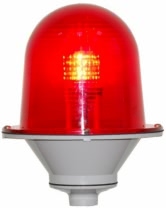 Заградительный огонь "ЗОМ-80LED", >32cd, тип "Б", 30-265V AC/DC, IP54, Красный