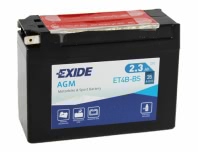 Аккумулятор EXIDE ET4B-BS 12В 2,3Ач 35CCA 113x38x85 мм Боковые