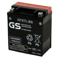 Аккумулятор GS Yuasa GTX7L-BS 12В 6Ач 100CCA 114x71x131 мм Обратная (-+)