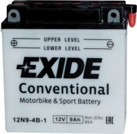 Аккумулятор EXIDE-12N9-4B-1 12В 9Ач 85CCA 135x75x139 мм Прямая (+-)