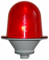 Заградительный огонь "ЗОМ-75Вт", >10cd, тип "А", 220V AC, IP54, Красный