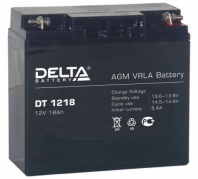 Аккумулятор Delta DT 1218 12В 18Ач 181x76x168 мм Обратная (-+)
